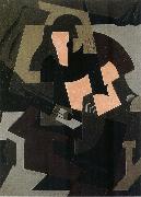 Juan Gris Fiddle and Guitar oil painting artist